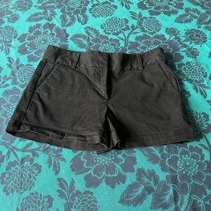 LOFT Women’s 2 Black Shorts Rivera Chino 3 in Mid Rise Summer Spring